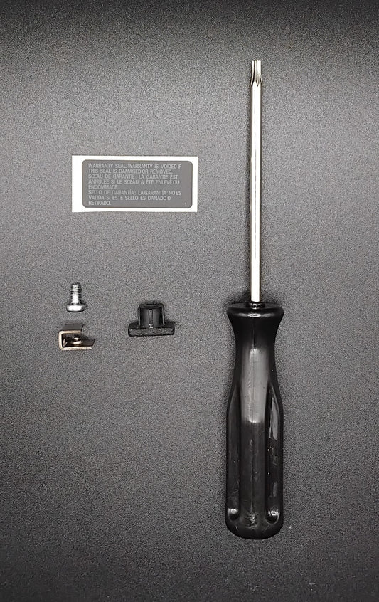 Security Bundle – T10 Driver, Screw, Rubber Cap & Warranty Sticker